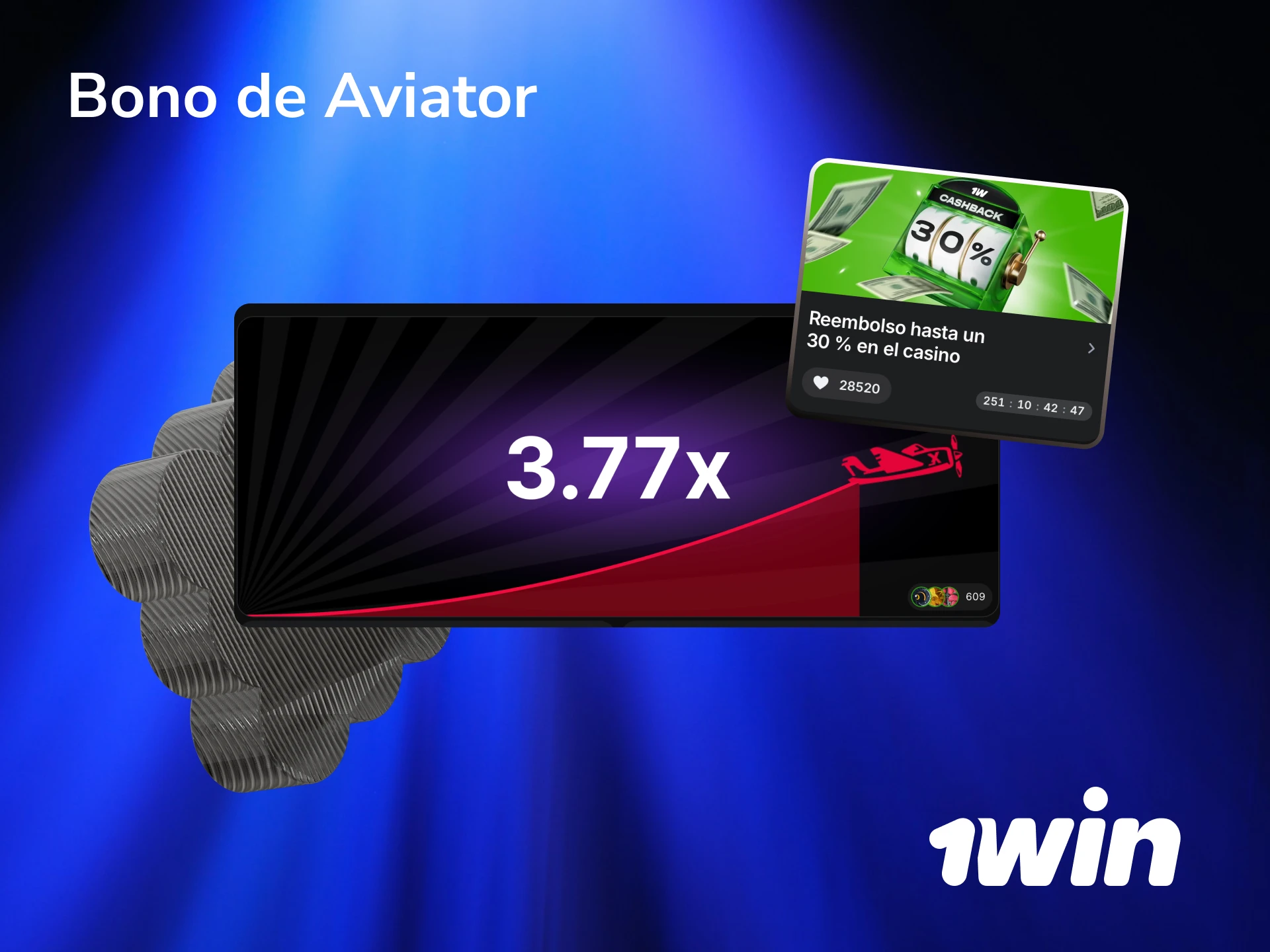 Activá el bono de bienvenida de 1win para jugar Aviator con más saldo desde tu primer depósito.