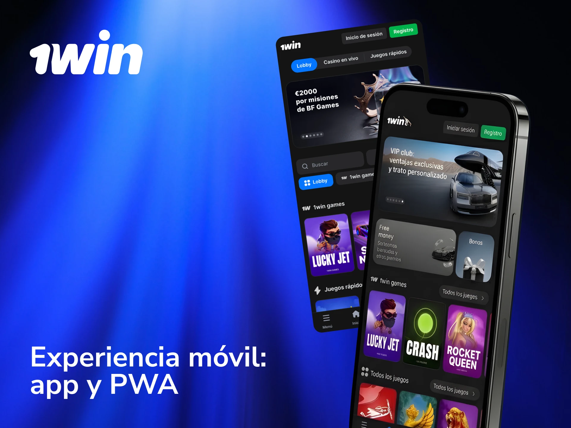 Experiencia móvil en 1win con app nativa y PWA para jugar al casino desde tu celular en México.