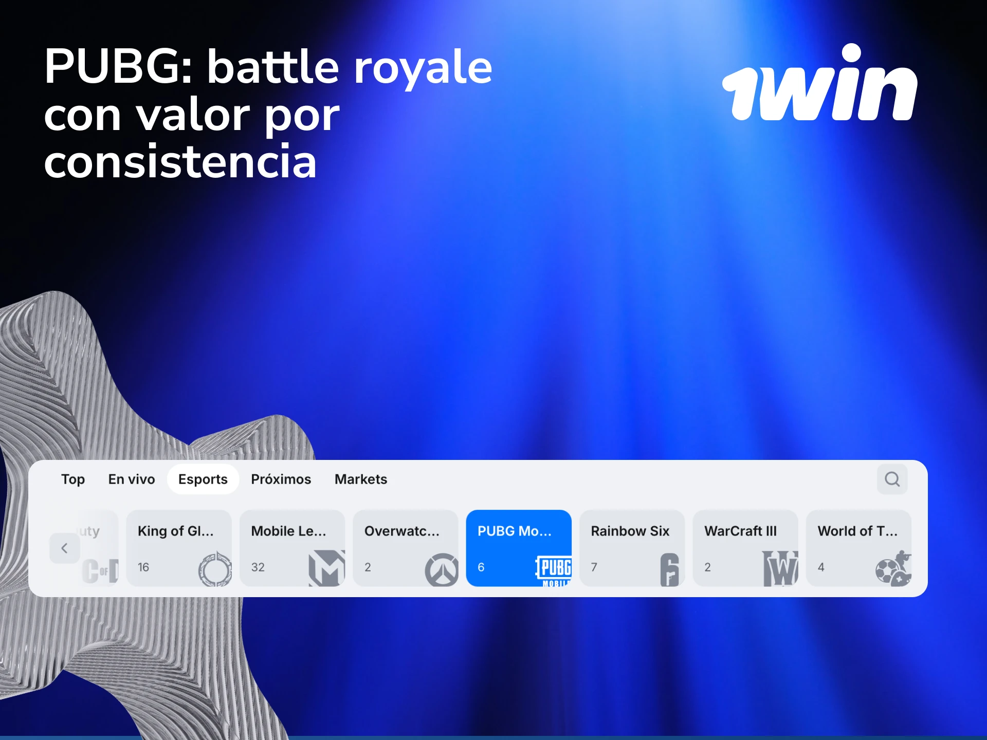 Apostá en PUBG con mercados por consistencia en torneos battle royale desde 1win.