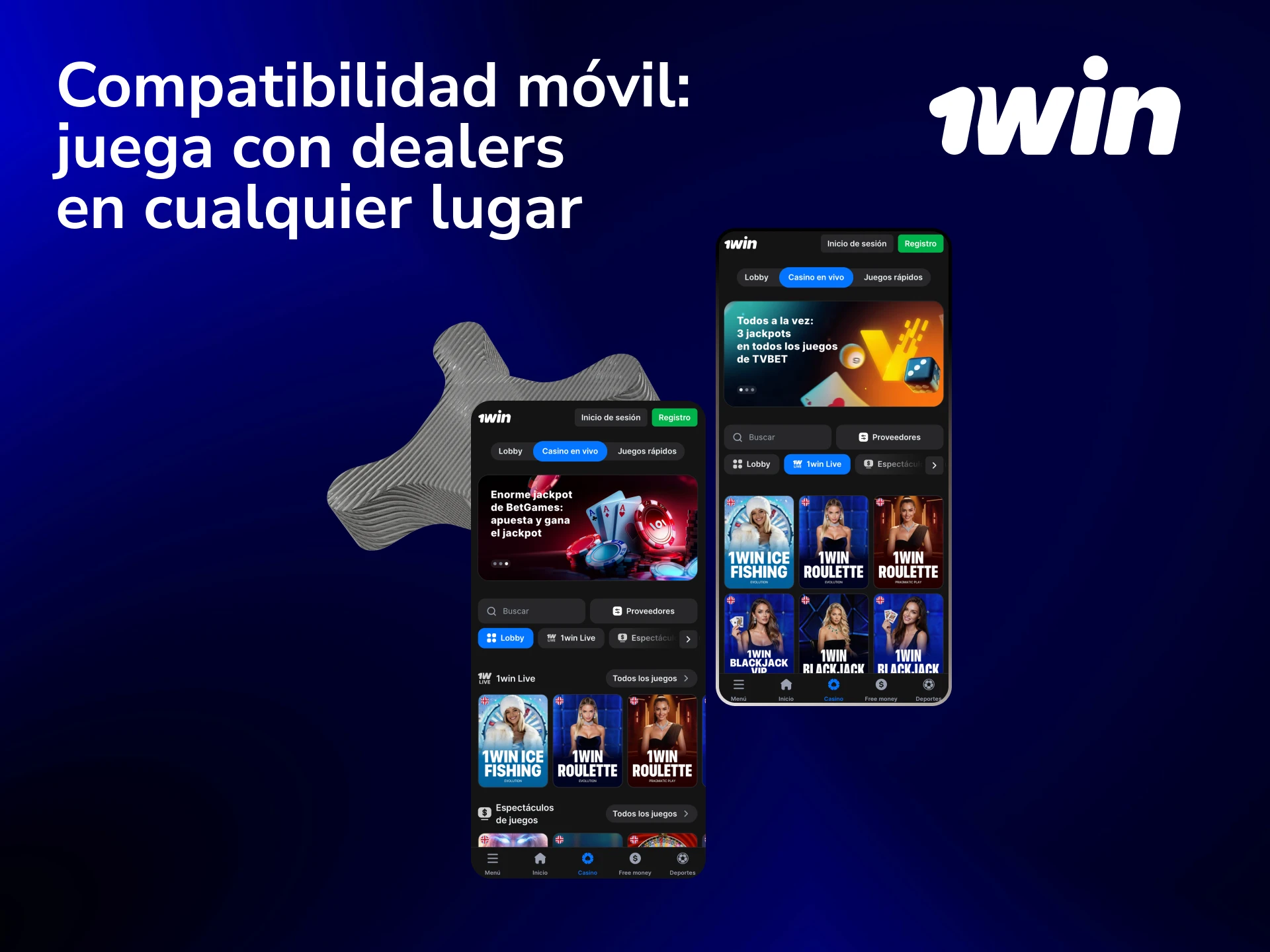 Jugá en el live casino de 1win con dealers reales desde cualquier lugar usando tu celular o tablet en México.
