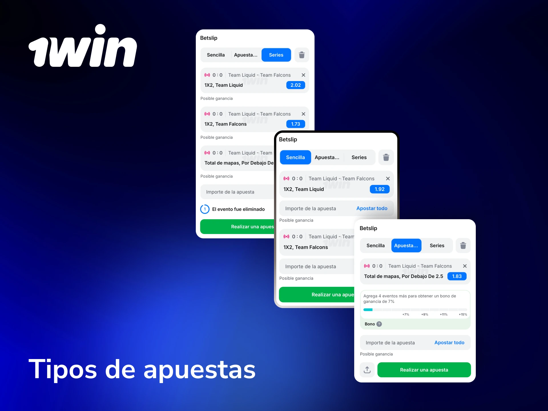 Conocé los tipos de apuestas disponibles en 1win incluyendo simple, combinada y sistema desde México.