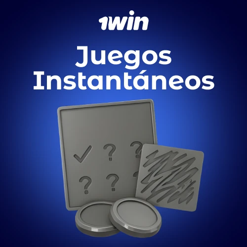 Juegos instantáneos como Plinko, Mines y Keno con resultados inmediatos en 1win.