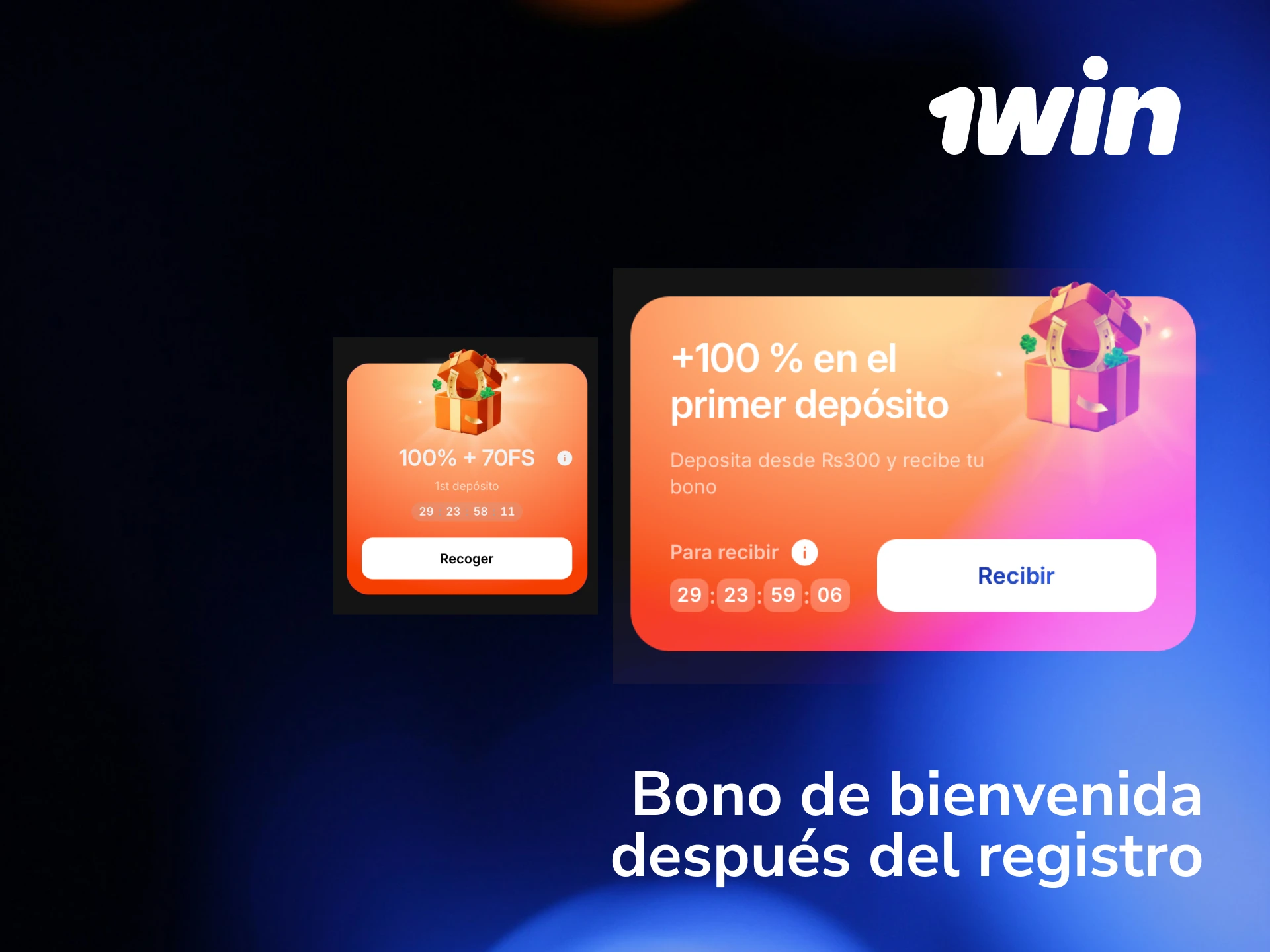 Activá el bono de bienvenida después del registro en 1win desde tu primer depósito en México.