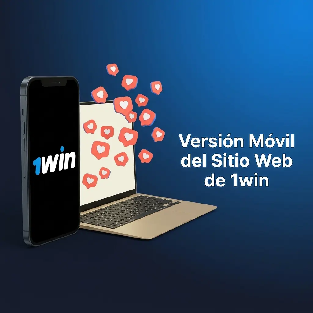 Versión móvil del sitio web de 1win accesible desde smartphone y tablet sin descargas